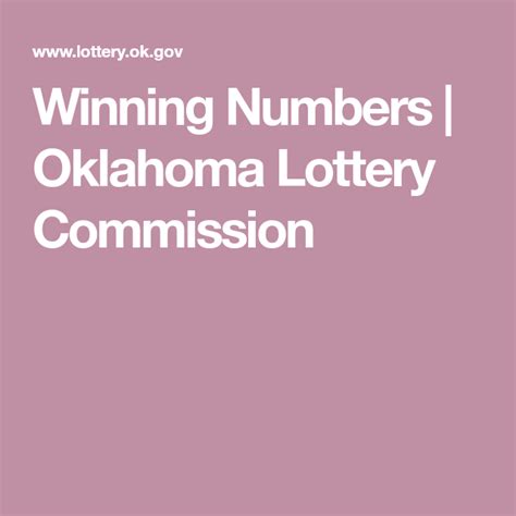 oklahoma lottery winning numbers 2021.